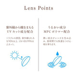 カラコン 2ウィーク ゼル ナチュラル 2week ZERU. Natural UV Moist 1箱6枚 2週間交換 ツーウィーク モイスト