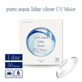 (新規格) コンタクト ピュアアクア ワンデー クリア UV Moist by ZERU. 1箱30枚 Pureaqua 1day clear UVM ゼル 1日使い捨て