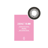ZERU 15mmマンスリー No.1サークルブラック 着色外径14.5mm 1箱1枚 1ヶ月交換 カラーコンタクトレンズ