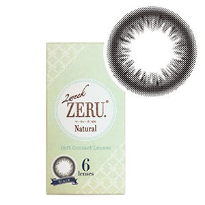 2ウィーク ゼル ナチュラル 2week ZERU. Natural UV Moist ブラック 1箱6枚入 2週間交換